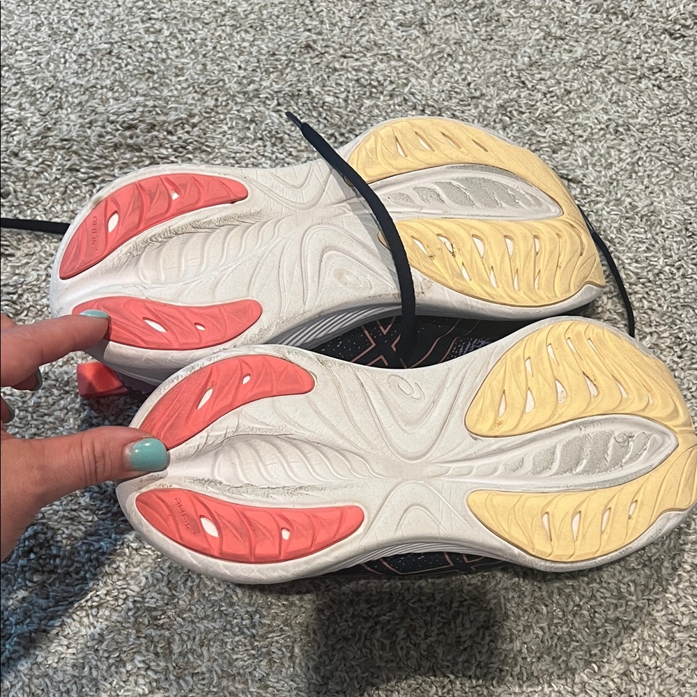 ASICS Gel Cumulus 25 Navy and Pink Sneakers - Picture 4 of 5